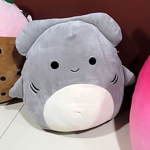Squishmallow 12" Tank the Hammerhead Gray Shark